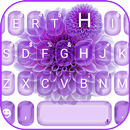 ثيم لوحة المفاتيح Purple Flora APK