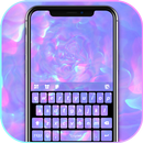 Fundo do Teclado Purple Hologr APK