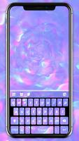 Fond de clavier Purple Hologra Affiche