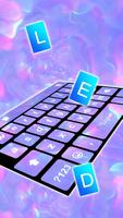 Фон клавиатуры Purple Holograp скриншот 1