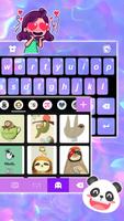 Fond de clavier Purple Hologra capture d'écran 2