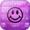 Purple Happy Emoji Tastaturhin