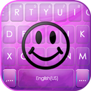 Fundo do Teclado Purple Happy  APK