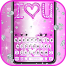 Teclado Purple Love Diamond APK