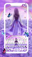 Fond de clavier Purple Lavende Affiche
