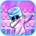 Purple Neon DJ Keyboard Theme