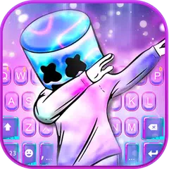 クールな Purple Neon DJ のテーマキーボード アプリダウンロード