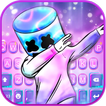 ثيم لوحة المفاتيح Purple Neon 
