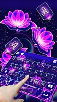 Purple Neon Flowers Ekran Görüntüsü 2