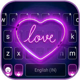 Purple Neon Heart simgesi