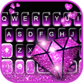 Purple Shiny Diamond Keyboard