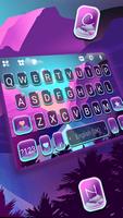 Purple Sketch Night Tastaturhintergrund Screenshot 1