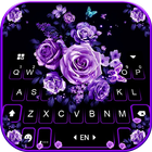 خلفية الكيبورد Purple Rose Bou أيقونة