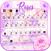 Фон клавиатуры Purple Roses