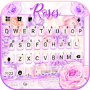 Purple Roses Klavye Arkaplanı APK