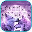 Purple Wolves Keyboard Backgro