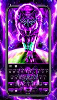 خلفية الكيبورد Purple Thunder  الملصق