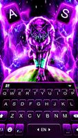 خلفية الكيبورد Purple Thunder  تصوير الشاشة 1