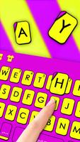 Purple Yellow Stripe Teclado captura de pantalla 1