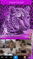 Purple Cheetah Keyboard Theme 스크린샷 3