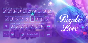 最新版、クールな Purplelove のテーマキーボード