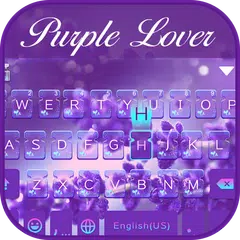Purple Love Emoji Keyboard APK download
