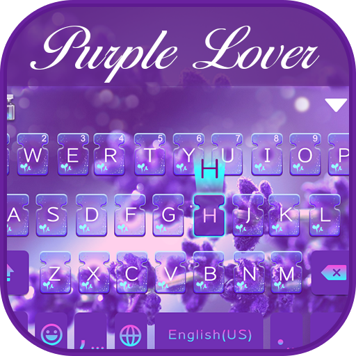 Purple Love Emoji Keyboard