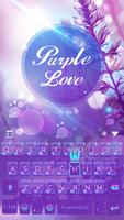 Tema Keyboard Purplelove poster