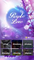 Tema Keyboard Purplelove screenshot 2