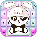 Rabbit Cute Panda Tema de tecl APK