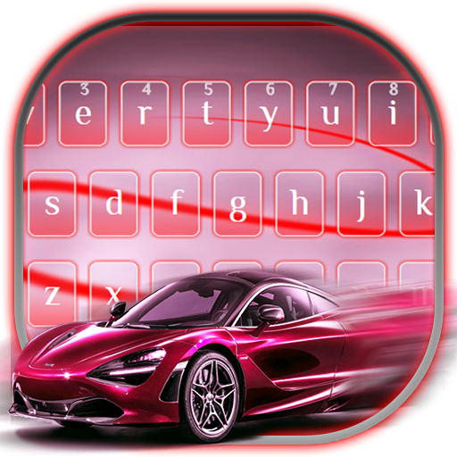 Racing Red Car Keyboard Theme