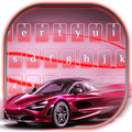Racing Red Car Keyboard Theme