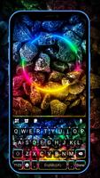 Rainbow Neon Stones Poster
