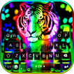 Rainbow Neon Tiger Keyboard Ba