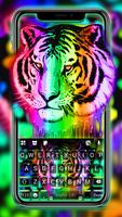 Rainbow Neon Tiger Poster