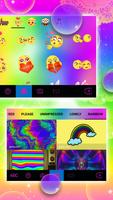 Hình nền bàn phím Rainbow Bubb ảnh chụp màn hình 3