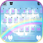 Fundo do Teclado Rainbow Blue  ícone