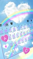 Fundo do Teclado Rainbow Blue  imagem de tela 1