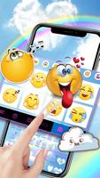 Fundo do Teclado Rainbow Blue  imagem de tela 2