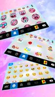 Tema Keyboard Rainbow Cute Uni screenshot 1