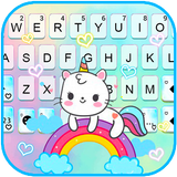 Fundo do Teclado Rainbow Cat U ícone