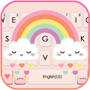 Rainbow Clouds Klavye Arkaplan APK