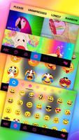 Tema Keyboard Rainbow Cookie imagem de tela 3