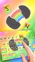 Tema Keyboard Rainbow Cookie imagem de tela 1