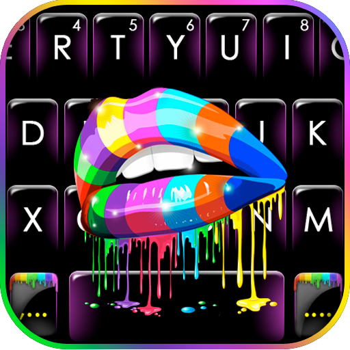 Rainbow Drip Lips Tastatur-The
