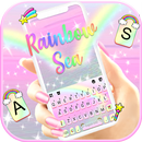 тема Rainbow Glitter Sea APK