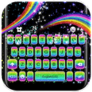 Rainbow Glitter Klavye Teması APK