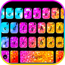 الكيبورد Glitter Rainbow APK