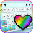 Rainbow Heart Bricks Keyboard 