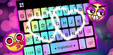 Rainbow Love Fonts Tastatur